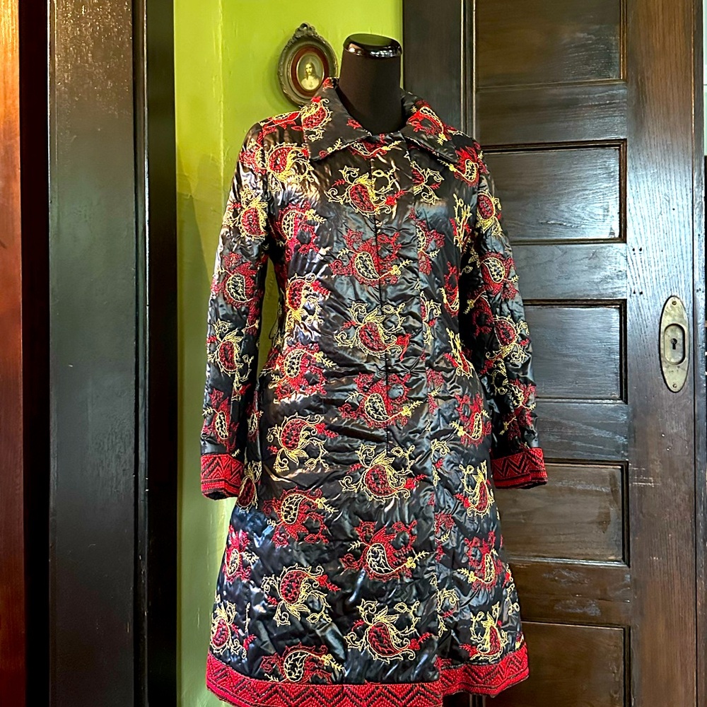 Embroidered Vintage paisley coat